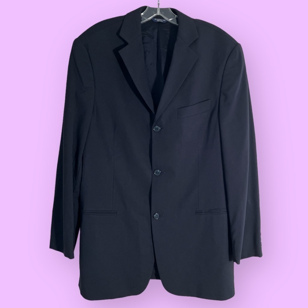Brooks 346 Navy Sports Coat size 39R 100% wool F-3